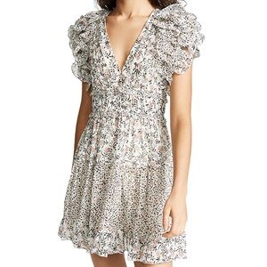Ulla Johnson Ivy Silk Puff Sleeve Dress